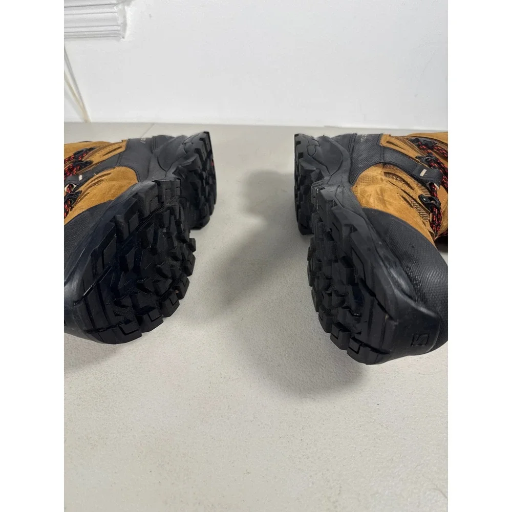 Salomon Quest 4 Gore-Tex Hiking Boots Brown Black Men 414465 Waterproof GORE-TEX